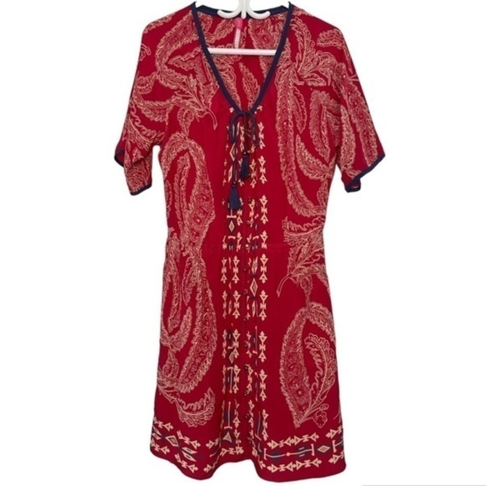 Plenty by Tracy Reese Button Front Boho Midi Dress size S